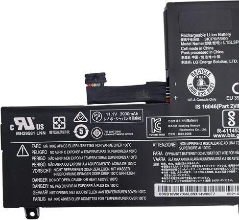 L15M3PB1 L15L3PB1 Laptop Battery Compatible with Lenovo Flex 11 Chromebook S330 C330 N22 N22-20 N23 N42 N42-20 300E Chromebook Series 5B10K88047 5B10K88048 5B10K88049 SB18C15129-11.1V 45Wh in Kuwait