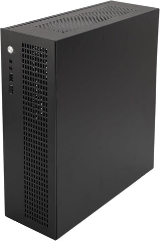 MATX ITX Mini PC Case Compact Steel Design with Dual Cooling Fans for Gaming and DIY Builds 307x96x278mm in Saudi Arabia