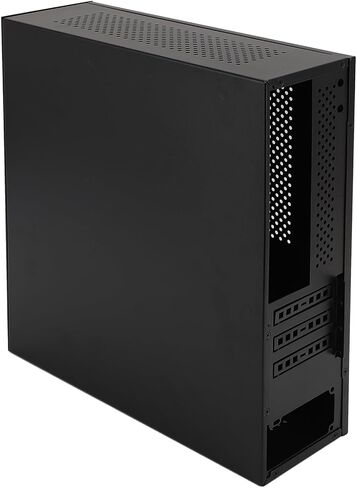 MATX ITX Mini PC Case Compact Steel Design with Dual Cooling Fans for Gaming and DIY Builds 307x96x278mm in Saudi Arabia