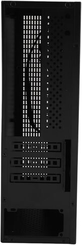 MATX ITX Mini PC Case Compact Steel Design with Dual Cooling Fans for Gaming and DIY Builds 307x96x278mm in Saudi Arabia