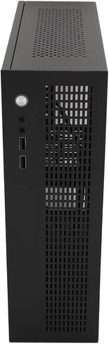 MATX ITX Mini PC Case Compact Steel Design with Dual Cooling Fans for Gaming and DIY Builds 307x96x278mm in Saudi Arabia
