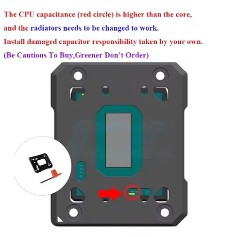 Shock-Resistant CPU Protector Cover for 12 13 14 Gen Prevents Physical Damage Impacts CPU Guard Cover R in Saudi Arabia