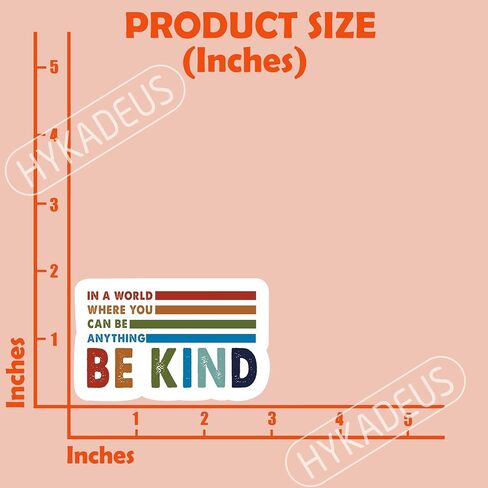 (3Pcs) in A World Where You Can Be Anything Be Kind Sticker in Saudi Arabia