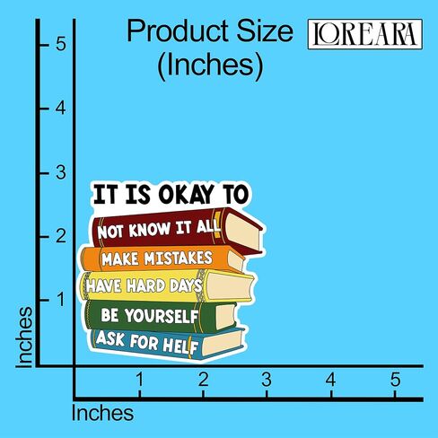 (3Pcs) It is Okay to Not Know It All Make Mistakes Inspirational Sticker Books Motivational Stickers Decorate Waterproof Vinyl Decal for Tumbler Water Bottle Laptop Phone Notebook Size 3x2.9 Inches in Saudi Arabia