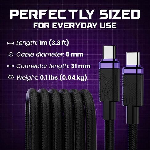 ELO Link 240W Thunderbolt 4 USBC Gaming Cable for XR AR Glasses, 40Gbps, 8K in Saudi Arabia