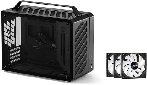 C30PRO MATX Compact PC Case + KL120 Wild ARGB Daisy-Chain Fan 3-Pack Bundle in Saudi Arabia