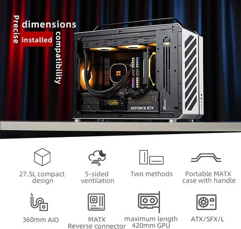 C30PRO MATX Compact PC Case + KL120 Wild ARGB Daisy-Chain Fan 3-Pack Bundle in Saudi Arabia