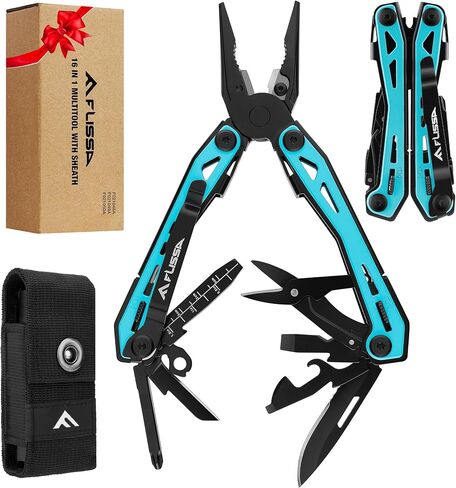 FLISSA 16-In-1 Multi-Tool Pliers, EDC Multitool, Multipurpose Tool, Pink in Saudi Arabia