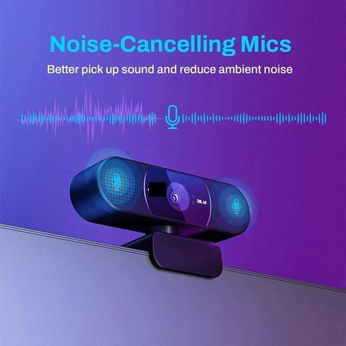 Webcam 2K Web Camera 1080P 60FPS Streaming Autofocus C960 USB Webcam with Microphones for YouTube Desktop/Laptop in Kuwait