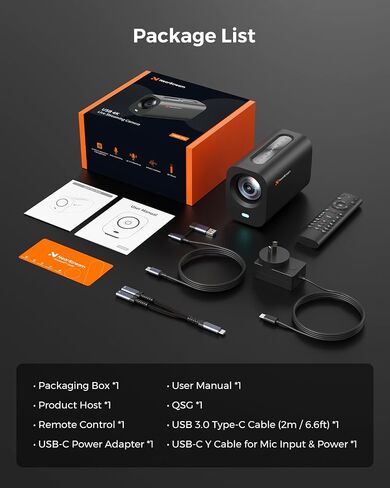 NearStream VM20 Pro 4K Streaming Camera, 10X Optical Zoom, USB-C/RJ45/HDMI in Saudi Arabia