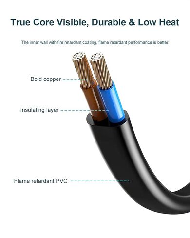 سلك طاقة تيار متردد متوافق مع شريط الصوت Vizio M/V/S Series Sony GTK-XB90 GTK-XB60 SRS-XP700 SRS-XP500 MHC-V71 مكبر صوت لاسلكي محمول ثنائي الشق كابل شحن بديل 3 أقدام in Kuwait