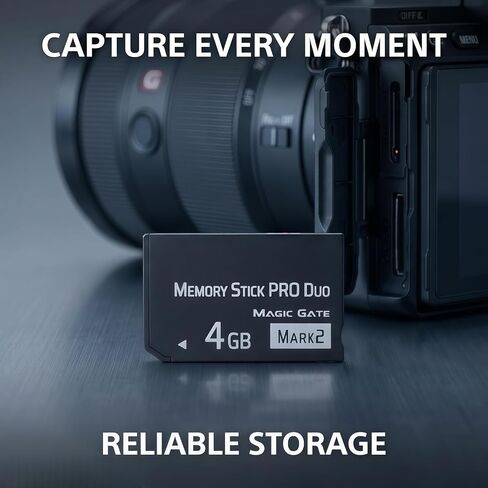 Premium 4GB Memory Stick Pro Duo MARK2 – Universal Compatibility for PSP1000/2000/3000, Cyber-Shot DSC, DSLR & Handycam in Saudi Arabia