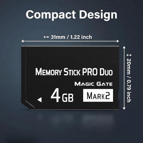 Premium 4GB Memory Stick Pro Duo MARK2 – Universal Compatibility for PSP1000/2000/3000, Cyber-Shot DSC, DSLR & Handycam in Saudi Arabia