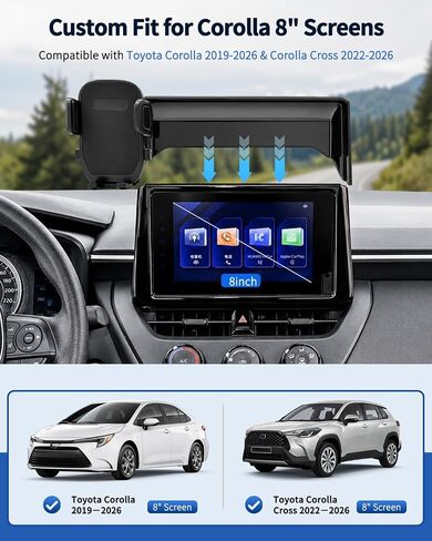 Phone Holder for Toyota Corolla 2019-2026 & Corolla Cross 2022-2026 in Kuwait
