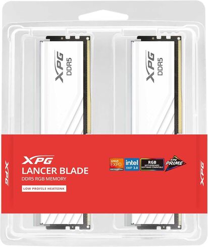 XPG AX5U6000C4816G-DTLABRWH-I Computer Memory, Lancer Blade RGB White, 16GB x 2, 6000MHz in Saudi Arabia