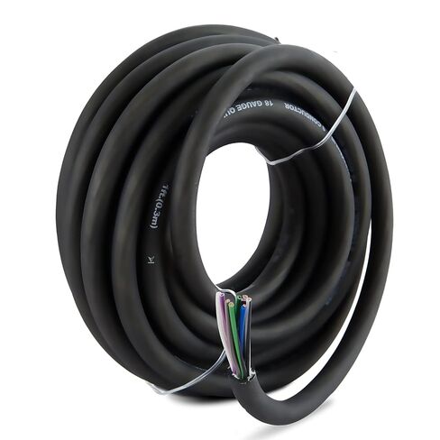 20 Feet 9 Conductor Speaker Wire/Cable - 18 AWG 100% Pure OFC, Ultra-Flex and Easy Peel Jacket, Bare Copper with Color Coded Conductors in Saudi Arabia