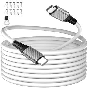 30ft USB C Cable,Extra Long 60W USB C to USB C Charging Cable,White in Saudi Arabia