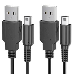 Wanme 2 Pack Charger for Nintendo New 3DS XL/3DS/New 2DS XL/New 2DS Charger Cable, 3.9 FT USB Power Charging Cord Adapter Compatible with Nintendo 3DS XL/ 3DS/2DS XL/2DS/DSi (2) in Saudi Arabia