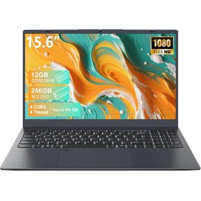 كمبيوتر محمول، شاشة FHD IPS مقاس 15.6 بوصة، معالج N95 (Beat N5095)، ذاكرة الوصول العشوائي DDR5 عالية السرعة 12 جيجابايت، 256 جيجابايت SSD، WiFi 6 BT 5.3، بصمة الإصبع، لوحة مفاتيح بإضاءة خلفية، كمبيوتر محمول خفيف الوزن لمكتب طلاب الأعمال in Kuwait