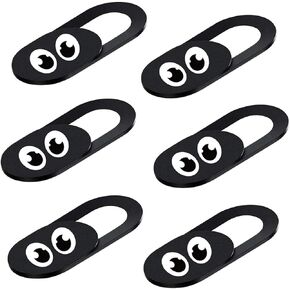 Healeved 6pcs Laptop Mobile Phone Webcam Cover Privacy Protective Slide Anti-Peeping Shutter for Notebooks and Tablets, Black Privacy Protection for Office and Travel in Saudi Arabia