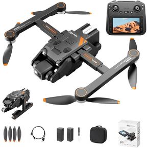 GPS Drone with 4K Camera for Adults, Auto Return, Quadcopter with Brushless Motor Professional Drone, Max Speed 16m/s,40 Mins Flight With 2 Batteries, Lightweight and Foldable for Adults, Beginner in Saudi Arabia