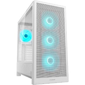 COUGAR MX230, ATX MidTower Case, 400mm GPU Supported, Pre-Installed 4x120mm PWM ARGB Front Fans, Maximum10 Fans, Mesh-Integrated Front Panel, USB 3.2 Type-C, Supports 360mm AIO (Black) in Saudi Arabia