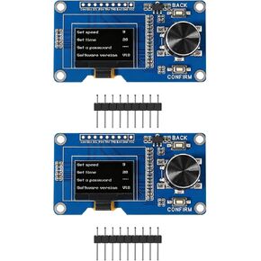 2PCS 0.96 Inch OLED I2C IIC Display Module with EC11 Rotary Encoder in Saudi Arabia