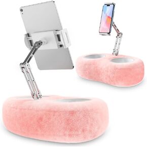 CreaDream Tablet Kindle Stand Pillow 2025 ترقية، حامل وسادة iPad قابل للتعديل مع 2 وعاء للوجبات الخفيفة لكرسي أريكة السرير، متوافق مع الكمبيوتر اللوحي 4.7 بوصة - 13 بوصة، iPad، iPhone، Kindle in Kuwait