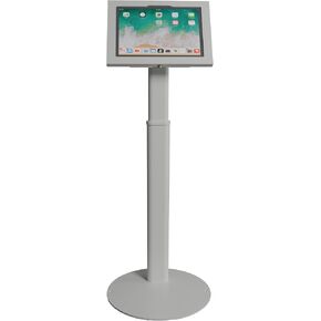 Locking Anti-Theft Metal Floor Stand for iPad Pro 1/2/3/4 11", iPad Air 4/5 10.9" Supports 90 Rotate 180 Swivel (White) in Saudi Arabia