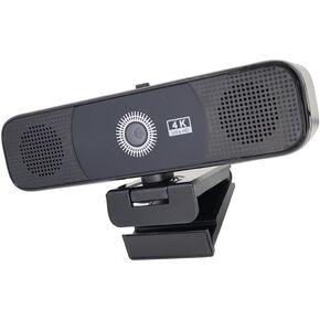 4K Webcam Computer Camera with Integrated Loudspeaker and Double Reduction Mics Perfect for Remote Work in Saudi Arabia