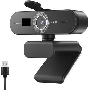 4K Webcam Streaming Web Camera 1080P 60FPS Autofocus USB Computer 73° Cam with Dual Microphone for PC/Laptop in Kuwait
