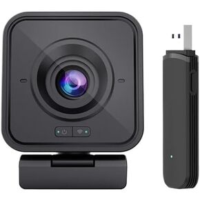 Wireless Webcam 1080P HD PC Camera, with Microphone, 2.4Ghz Web for Live Streaming Video Conferencing in Kuwait