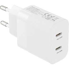 European Fast Charger Europe Travel Adapter Dual USB Type C Block EU Euro in Saudi Arabia