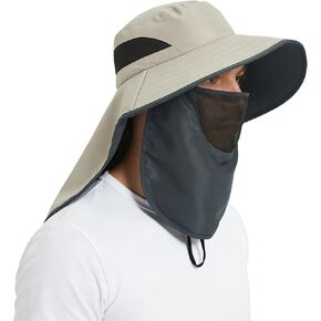 Waterproof Wide Brim Sun Hat with Neck Flap for Hiking, Fishing & Gardening in Saudi Arabia