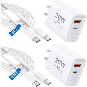 [عبوة من قطعتين] شاحن iPhone سريع الشحن بقدرة 20 وات، كتلة شاحن USB C in Kuwait