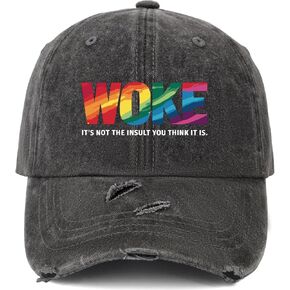 Woke It's Not The Insult You Think It is Hat Women Baseball Hats Funny Birthday Gifts for Men in Saudi Arabia