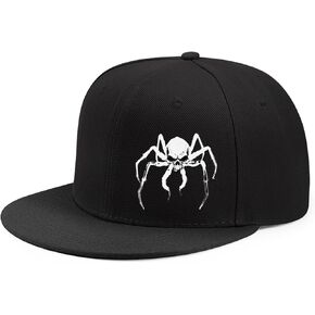 Flat Bill Brim Hats for Men Snap Backpack Hat Adjustable Baseball Cap Mens Snapback Hats Guitars Rock and Roll Skeleton Hand in Saudi Arabia