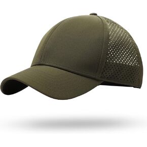 LiuSuper XXL Oversized Quick Dry Baseball Cap for Men & Women Big Heads, Adjustable Unisex Sports Performance Sun Hat One Size for Golf, Running, Workout Olive Green in Saudi Arabia
