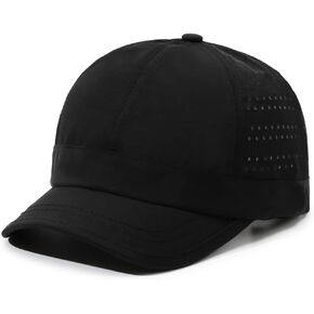 Unisex Short Brim Mesh Back Baseball Cap Quick Dry Lightweight Adjustable Unconstructed Dad Hat in Kuwait