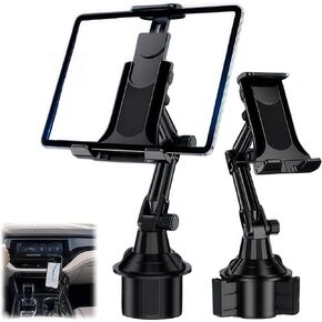 Cup Holder Tablet Mount for Alfa Romeo Stelvio 2017-2022 2023,Tablet Holder for Car,for iPad Stand Cup Holder Car Mount,Adjustable Height,for 4.7-14‘’ Tablet,All Smartphones in Saudi Arabia