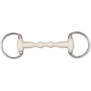 Happy Mouth Round Ring Eggbutt Shaped Mullen Mouth Horse Bits, 5.5, Silver in Saudi Arabia