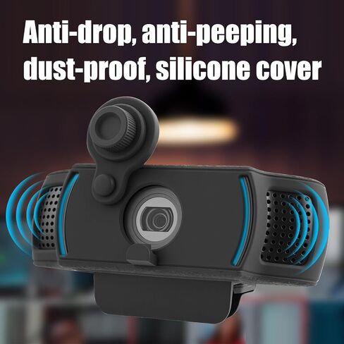 Flexible Webcam Protectors Cover with AntiScratch Surfaces Texture for C922x Camera Models Webcam Protective Case with Privacy Cover in Saudi Arabia