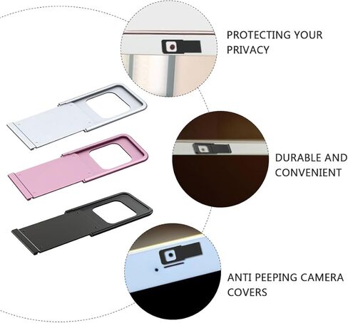 3Pcs Laptop Tablet Phone Webcam Cover Aluminum Alloy Privacy Shield in Saudi Arabia