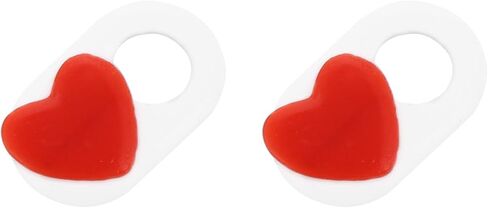 2 Pcs Heart Pattern Webcam Cover Slide for Computer Privacy in Saudi Arabia