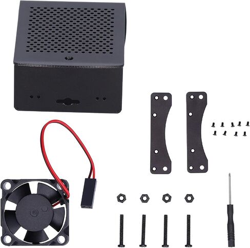 Chrees Aluminum Alloy Cooling Case for 2 3 B with Heat Dissipation Fan Enclosure and Mounting Fasteners (with Fan) in Saudi Arabia