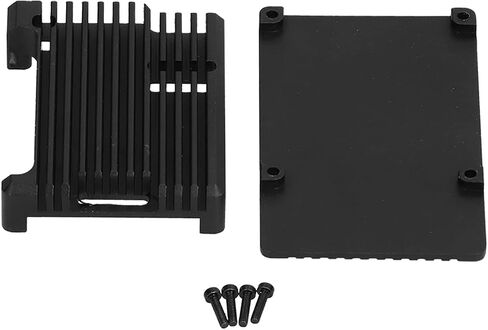 Case for Pi 3 Model B Black Aluminum Alloy Anodic Oxidation CNC Shell Enclosure with Thermal Silicone Hex Wrench Screws Set in Saudi Arabia