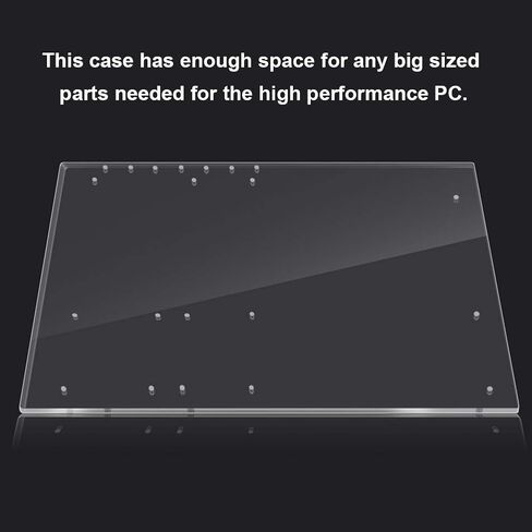 Open Frame Pc Case, Transparent Acrylic Stand, DIY Computer Base for ATX Motherboard in Saudi Arabia