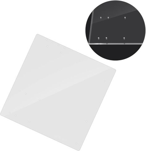 Transparent Acrylic Overlock Computer Case, DIY Base Stand for M-ATX Motherboard, Fashion Design, Better Cooling, Suitable for Testing or Gaming, 10.55 X 10.55 Inches in Saudi Arabia