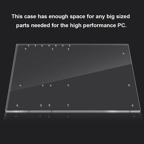 Clear Acrylic Overlock Computer Case DIY Stand for ATX Motherboard Easy Installation Cooling Performance Test or Game in Saudi Arabia