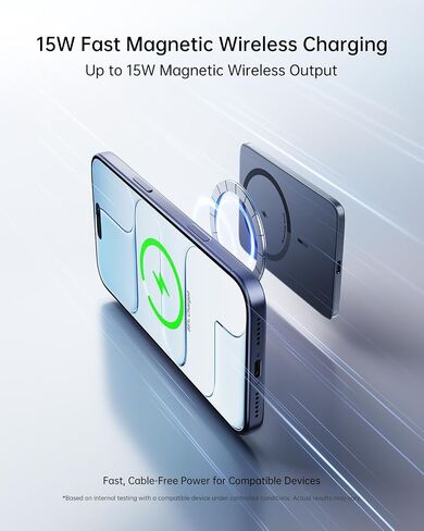 iWALK PowerGrip Zero، بنك طاقة مغناطيسي خفيف الوزن للغاية 3.42 أونصة لهاتف iPhone، شاحن محمول MagSafe بقدرة 5000 مللي أمبير في الساعة، حزمة بطارية لاسلكية فائقة النحافة 0.27 بوصة لسلسلة iPhone 18/17/16/15/14/13/12 in Kuwait